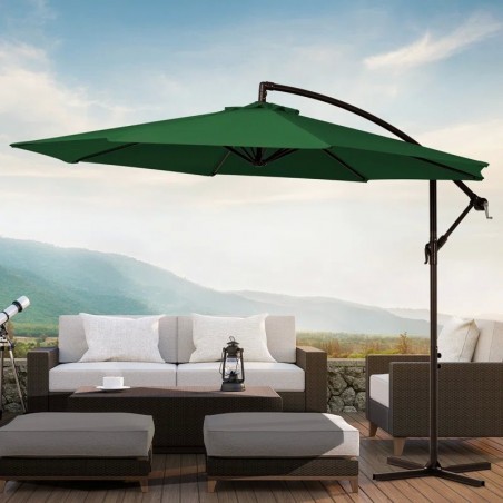 Haque 120 Cantilever Umbrella 
Dark Green