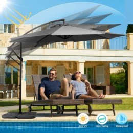 Haque 120 Cantilever Umbrella 
Gray