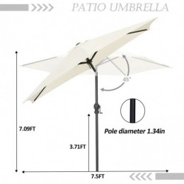 90 Tilt Market Umbrella Beige