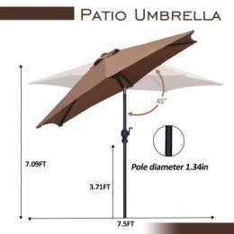 90 Tilt Market Umbrella Coffee