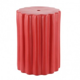 Tabouret décoratif en céramique Pier Robins Egg Red