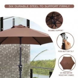 90 Tilt Market Umbrella Coffee