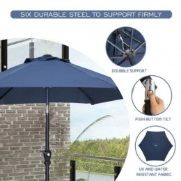 90 Tilt Market Umbrella Navy Blue