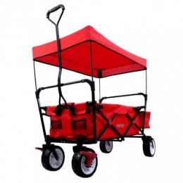 Chariot de transport FUXTEC Wild Cruiser Rouge pliable charge 75 kg