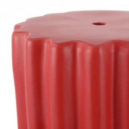 Tabouret décoratif en céramique Pier Robins Egg Red